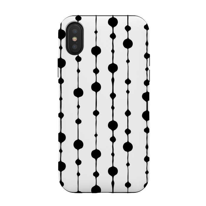iPhone Xs / X StrongFit Dots in Lines I by Majoih