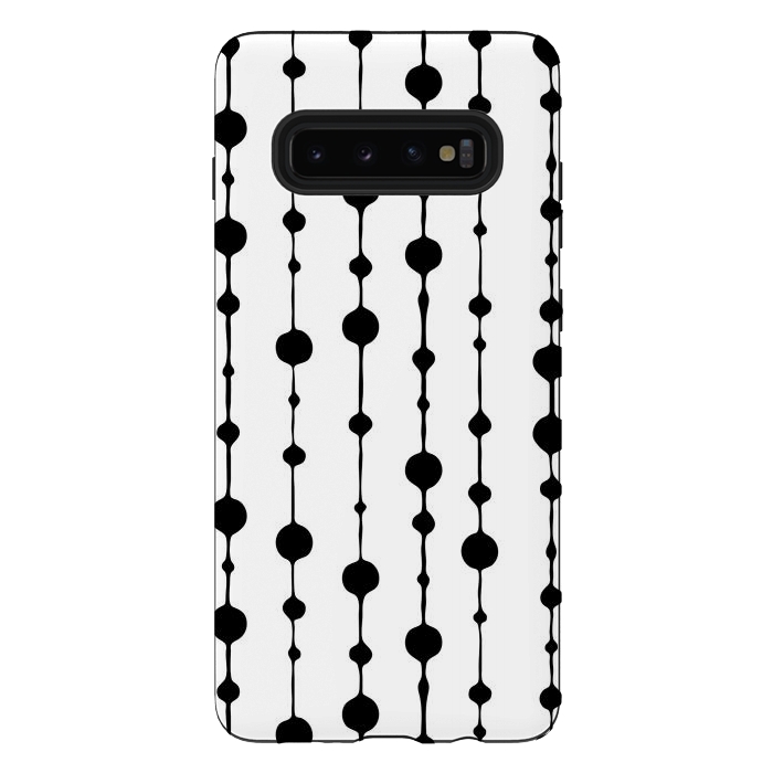 Galaxy S10 plus StrongFit Dots in Lines I by Majoih