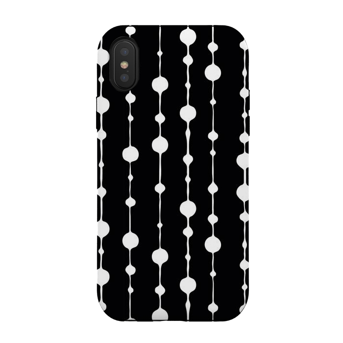 iPhone Xs / X StrongFit Dots in Lines II by Majoih