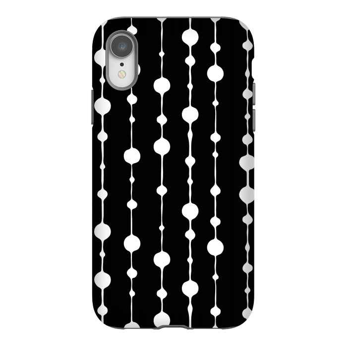 iPhone Xr StrongFit Dots in Lines II by Majoih