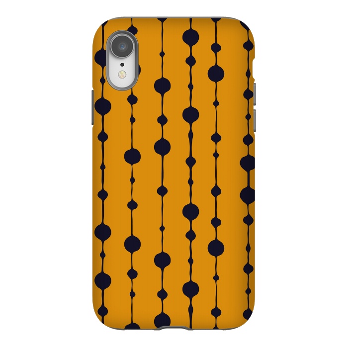 iPhone Xr StrongFit Dots in Lines III by Majoih