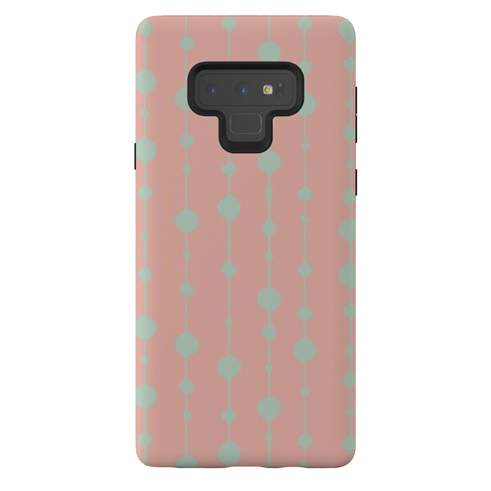 Galaxy Note 9 StrongFit Dots in Lines V by Majoih