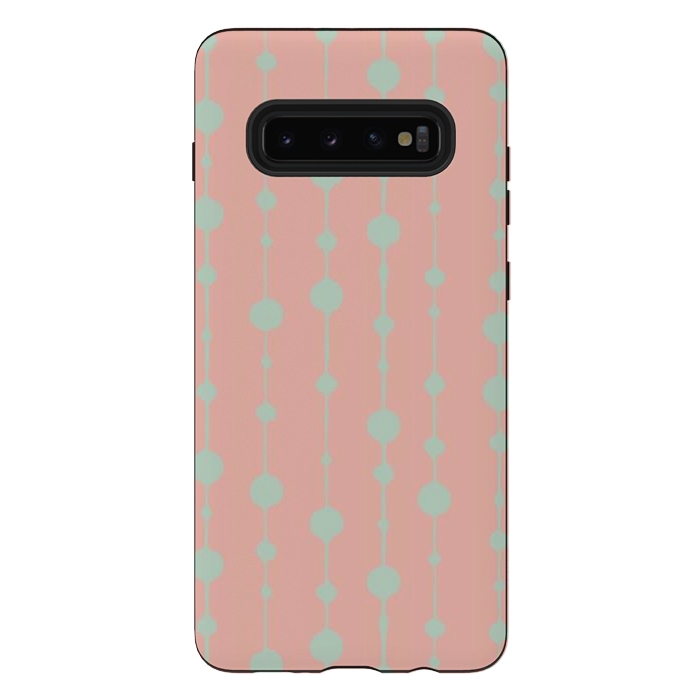 Galaxy S10 plus StrongFit Dots in Lines V by Majoih