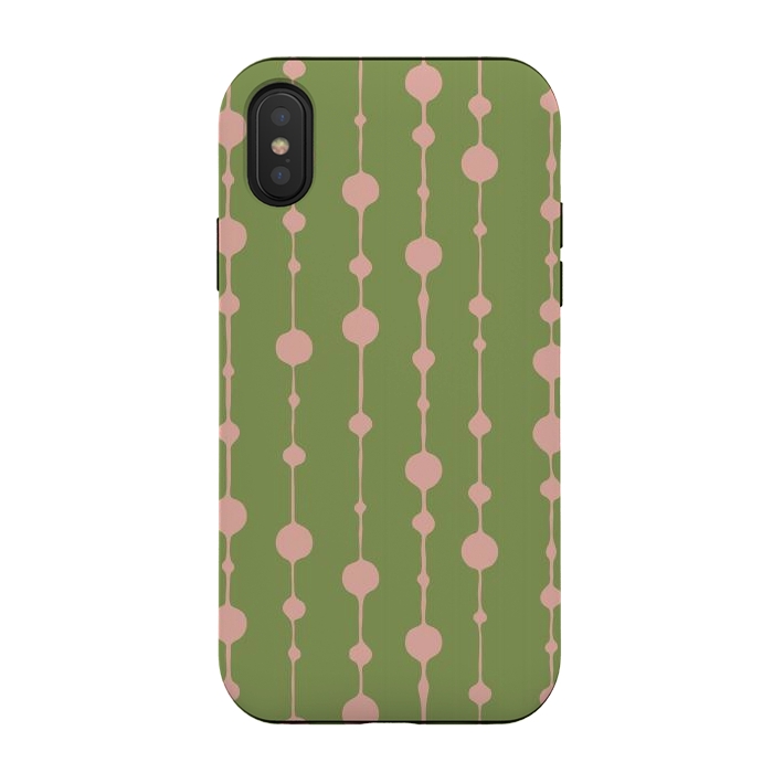 iPhone Xs / X StrongFit Dots in Lines VI by Majoih