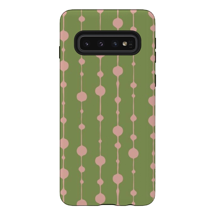 Galaxy S10 StrongFit Dots in Lines VI by Majoih