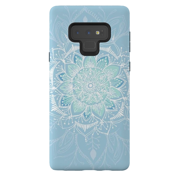 Galaxy Note 9 StrongFit Baby Blue  by Rose Halsey