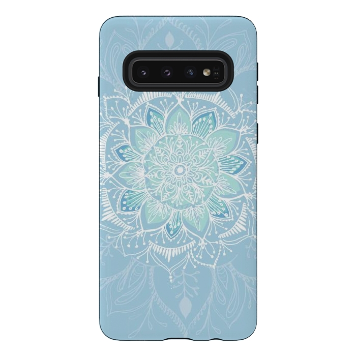 Galaxy S10 StrongFit Baby Blue  by Rose Halsey