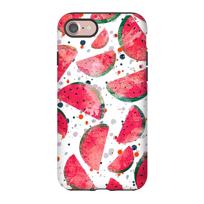 iPhone 7 StrongFit Splattered watermelons by Oana 
