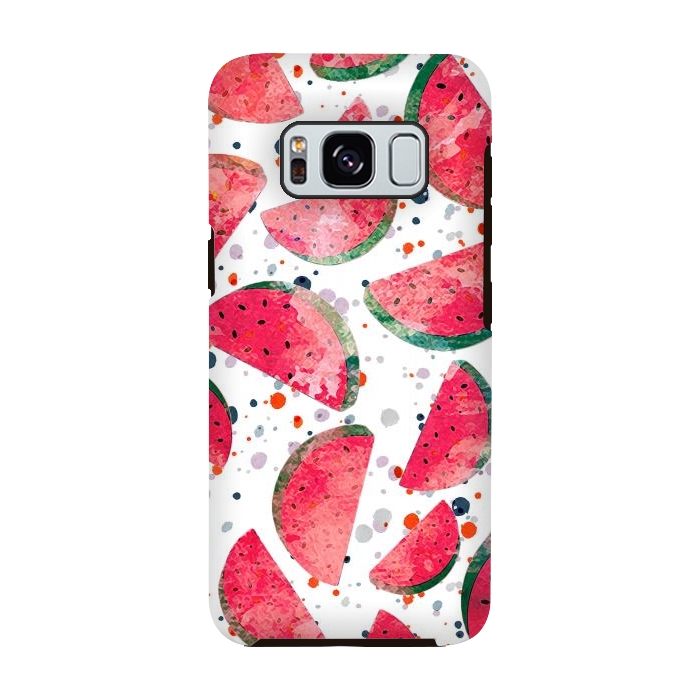 Galaxy S8 StrongFit Splattered watermelons by Oana 
