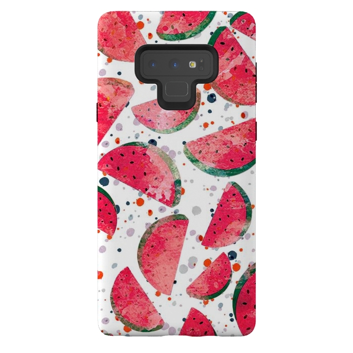 Galaxy Note 9 StrongFit Splattered watermelons by Oana 
