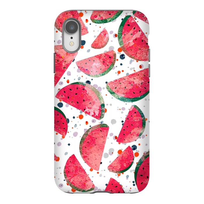iPhone Xr StrongFit Splattered watermelons by Oana 