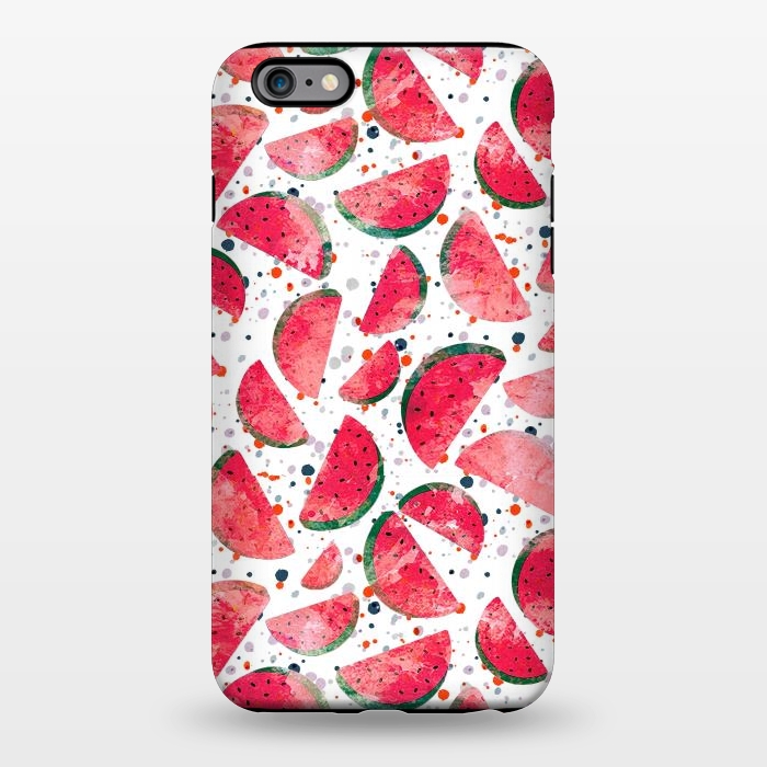 iPhone 6/6s plus StrongFit Splattered watermelons playful pattern by Oana 