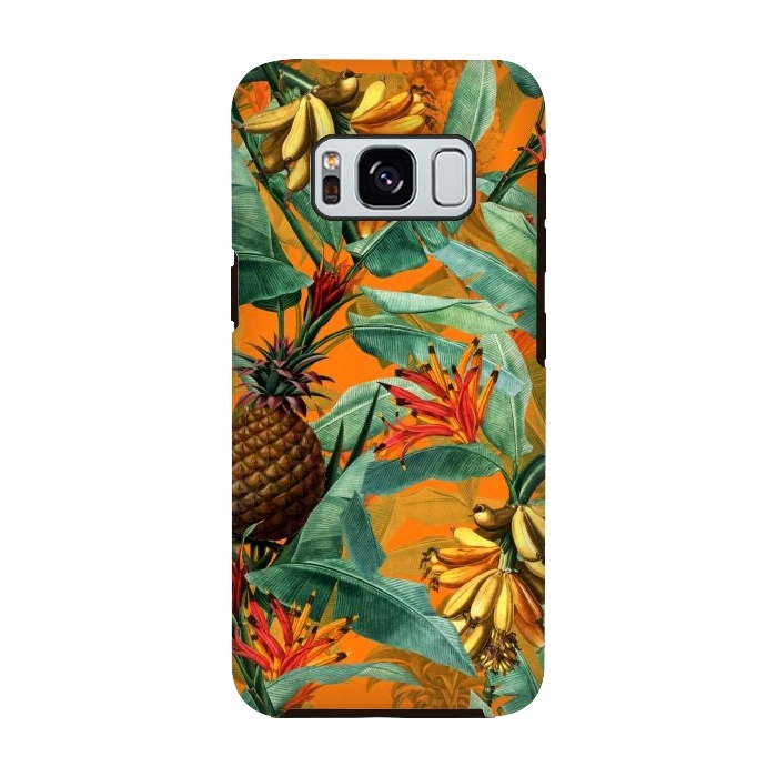 Galaxy S8 StrongFit Sunny Banana and Pinapple Jungle Garden by  Utart
