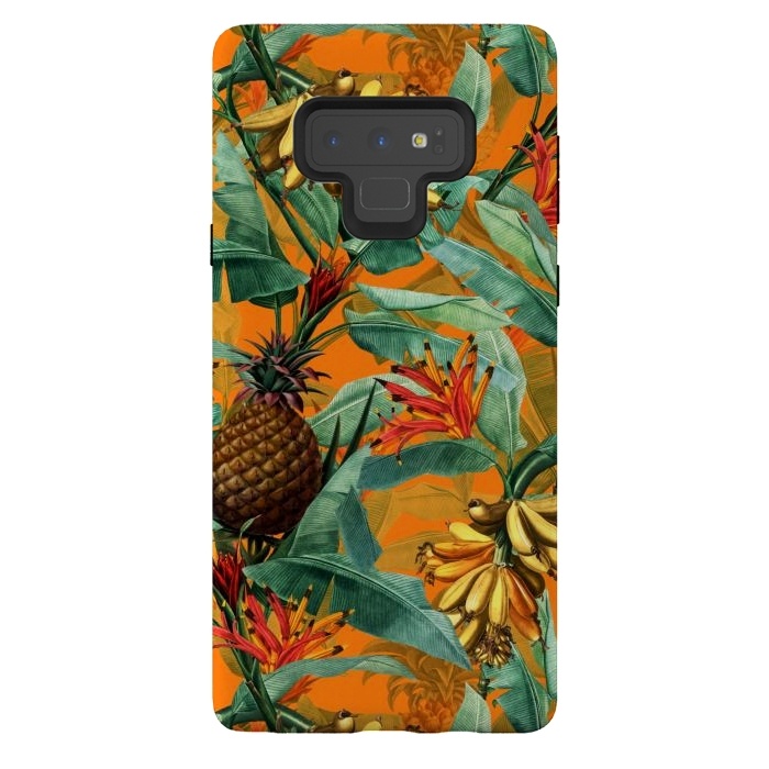 Galaxy Note 9 StrongFit Sunny Banana and Pinapple Jungle Garden by  Utart