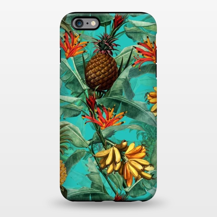 iPhone 6/6s plus StrongFit Teal Banana and Pinapple Jungle Garden by  Utart