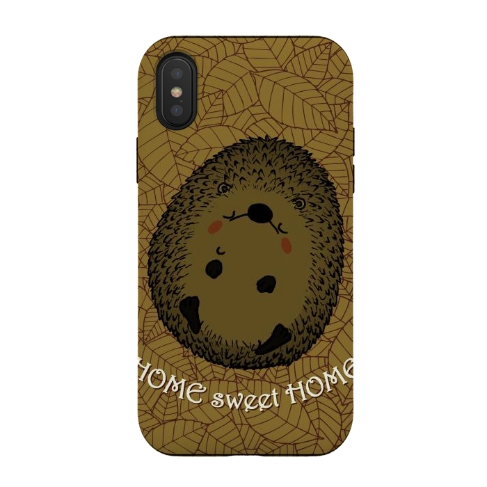 iPhone Xs / X StrongFit HOME SWEET HOME by Mangulica