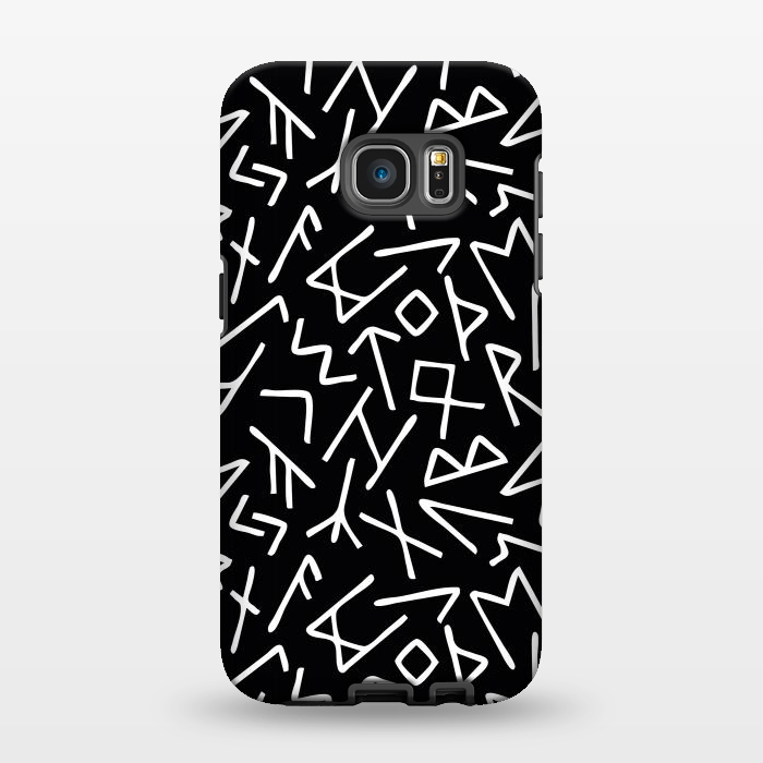 Galaxy S7 EDGE StrongFit Scrambled Runes I by Majoih