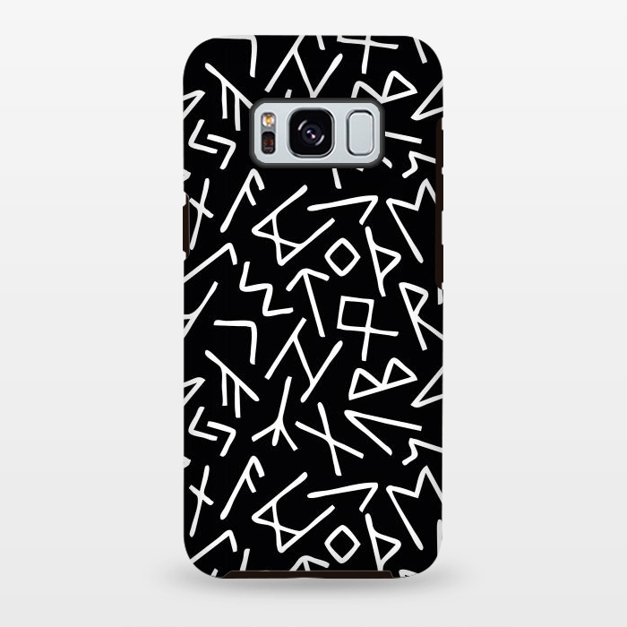 Galaxy S8 plus StrongFit Scrambled Runes I by Majoih