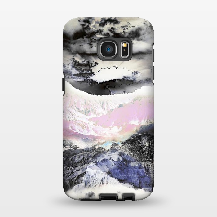 Galaxy S7 EDGE StrongFit Storm clouds mountain landscape by Oana 