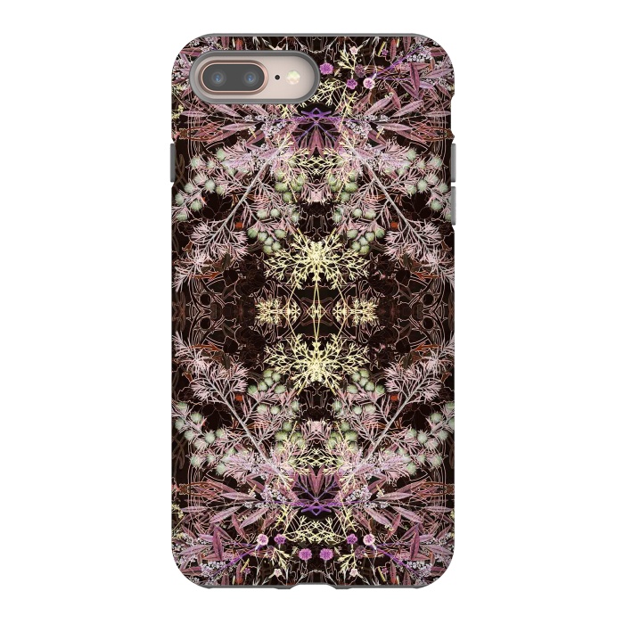 iPhone 7 plus StrongFit Delicate arts and crafts botanical pattern by Oana 