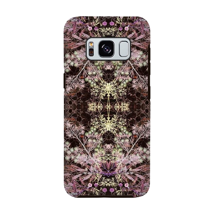 Galaxy S8 StrongFit Delicate arts and crafts botanical pattern by Oana 