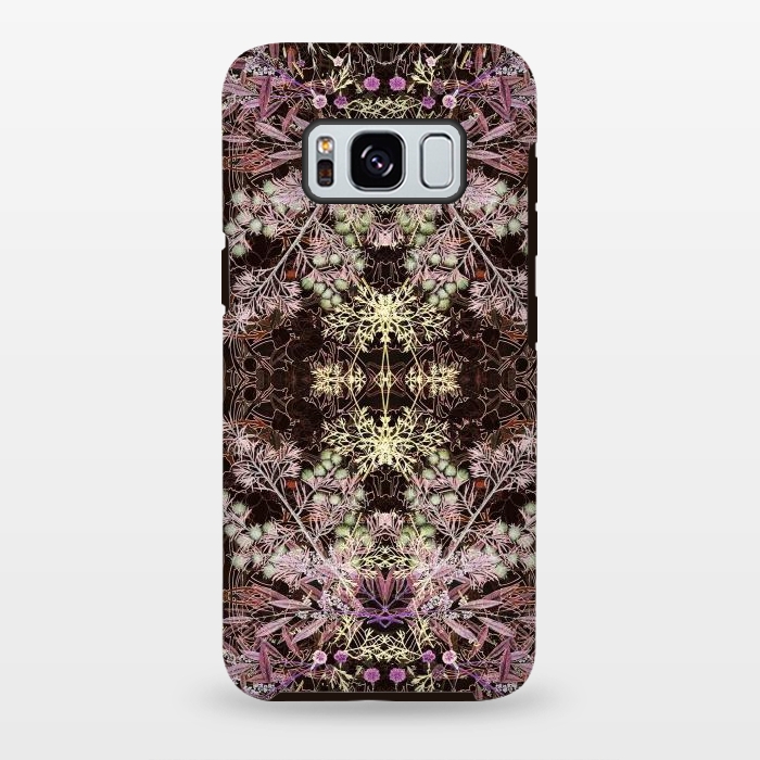 Galaxy S8 plus StrongFit Delicate arts and crafts botanical pattern by Oana 