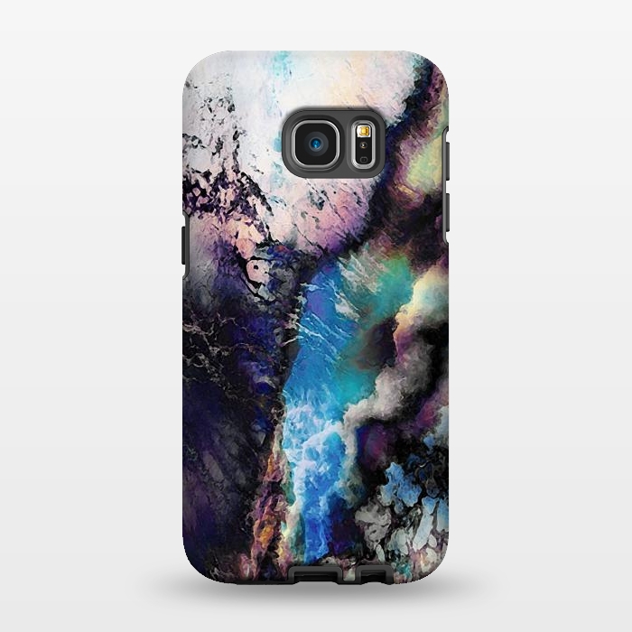 Galaxy S7 EDGE StrongFit Abstract marble art by Oana 