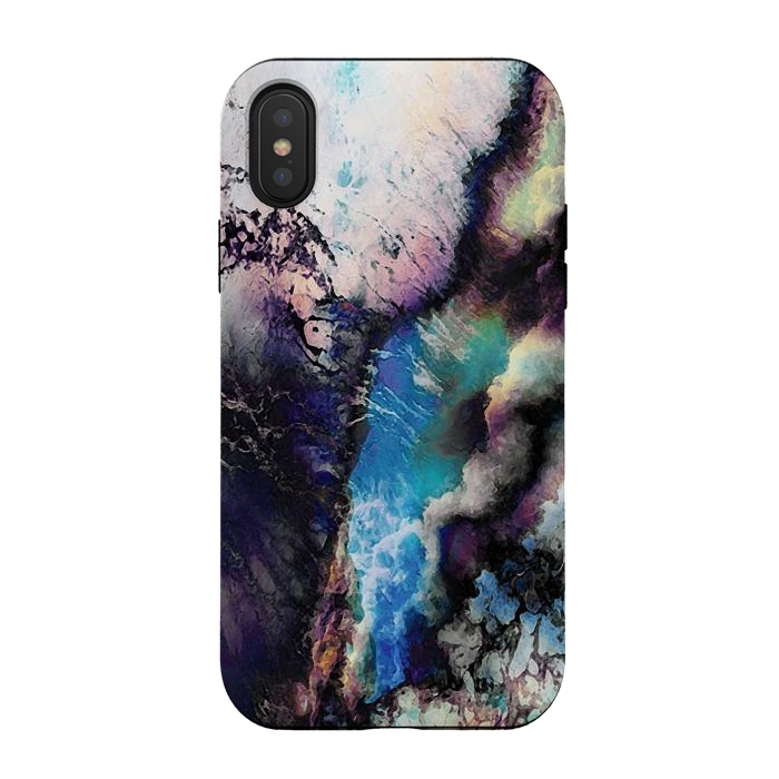 iPhone Xs / X StrongFit Abstract marble art by Oana 