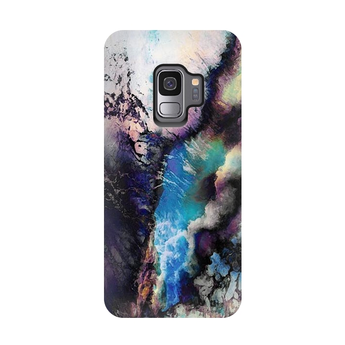 Galaxy S9 StrongFit Abstract marble art by Oana 