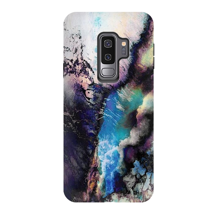 Galaxy S9 plus StrongFit Abstract marble art by Oana 