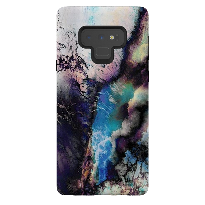Galaxy Note 9 StrongFit Abstract marble art by Oana 