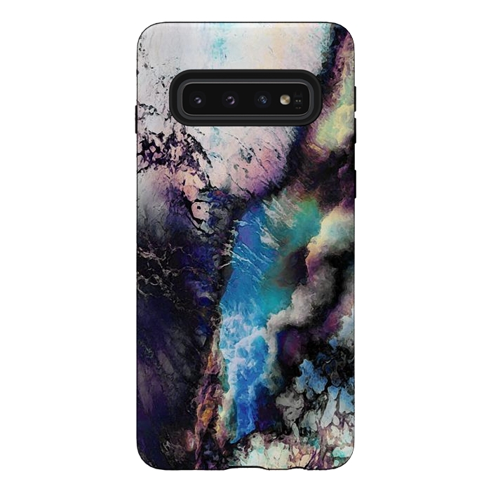 Galaxy S10 StrongFit Abstract marble art by Oana 