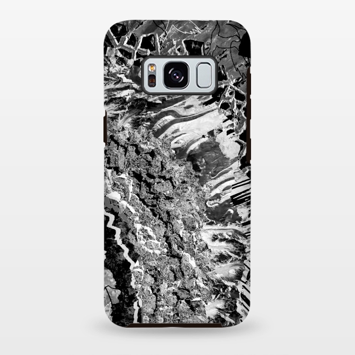 Galaxy S8 plus StrongFit Silver and gemstones abstract art by Oana 
