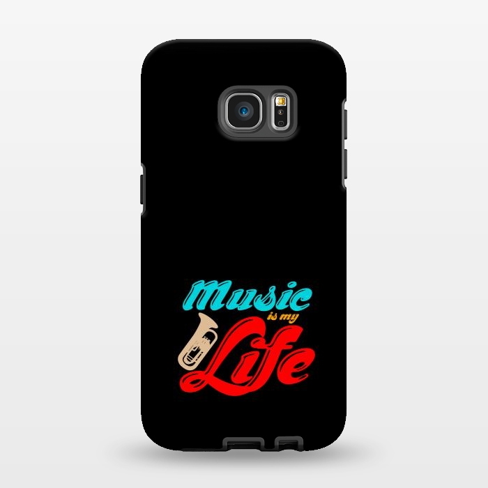 Galaxy S7 EDGE StrongFit music is my life by TMSarts