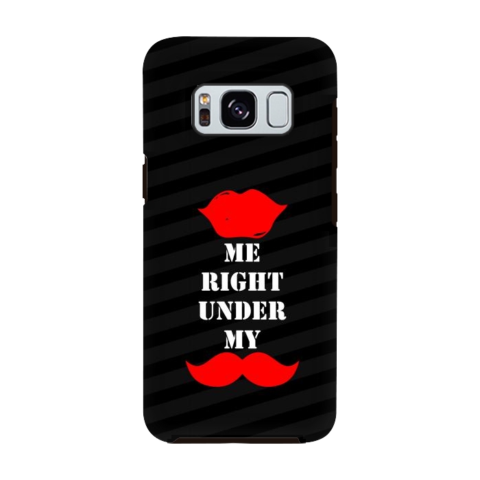 Galaxy S8 StrongFit kiss me mustache by TMSarts