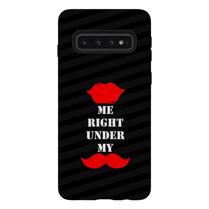 Galaxy S10 StrongFit kiss me mustache by TMSarts