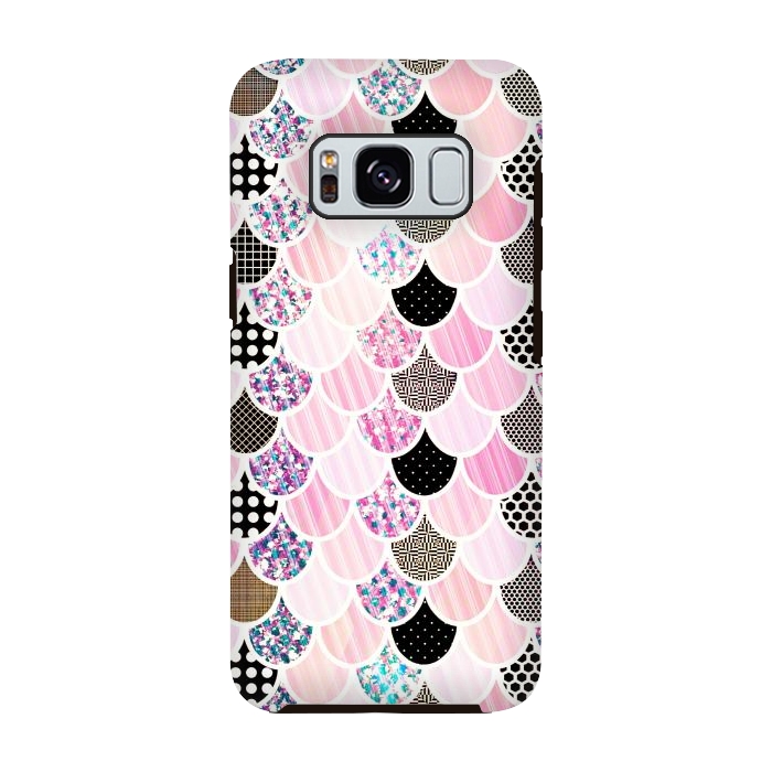 Galaxy S8 StrongFit cute pink mermaid by Jms