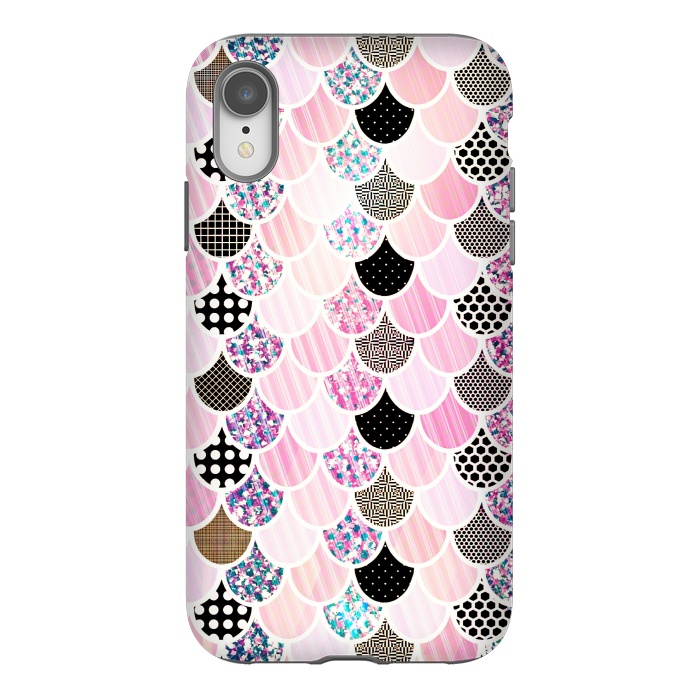 iPhone Xr StrongFit cute pink mermaid by Jms