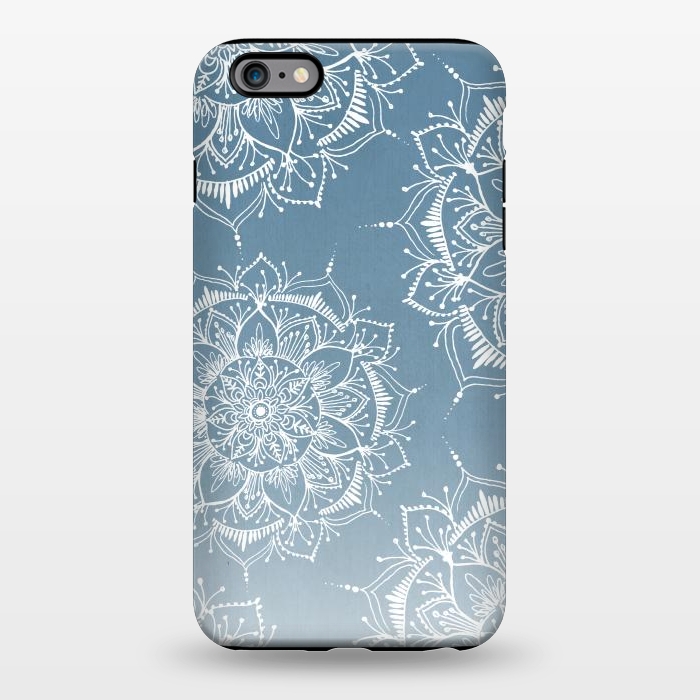 iPhone 6/6s plus StrongFit mandala Fade Blue by Rose Halsey