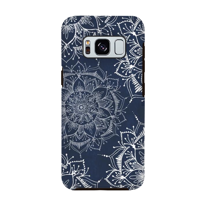 Galaxy S8 StrongFit Floral Blue by Rose Halsey