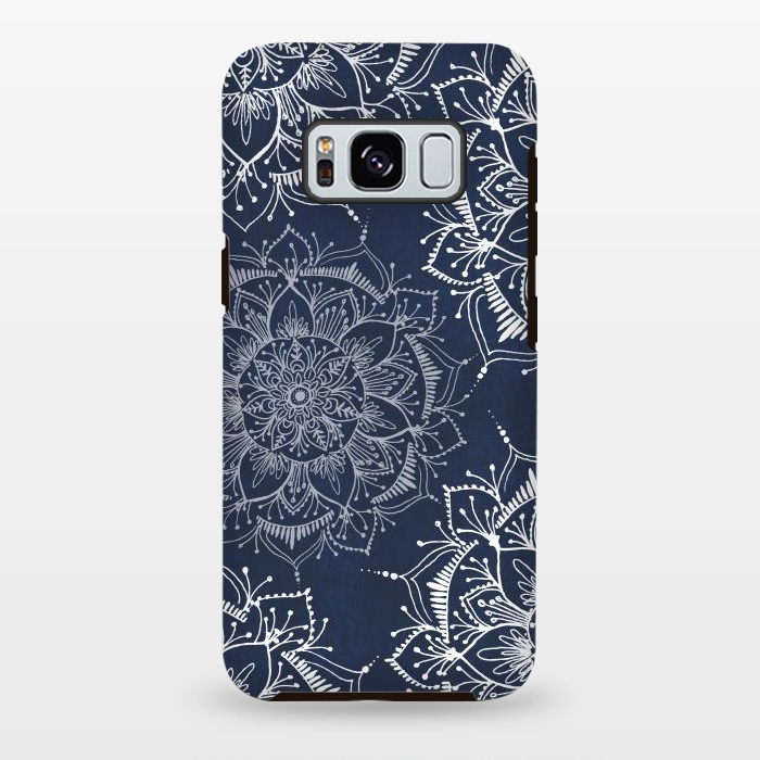 Galaxy S8 plus StrongFit Floral Blue by Rose Halsey