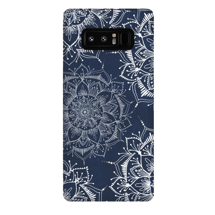 Galaxy Note 8 StrongFit Floral Blue by Rose Halsey
