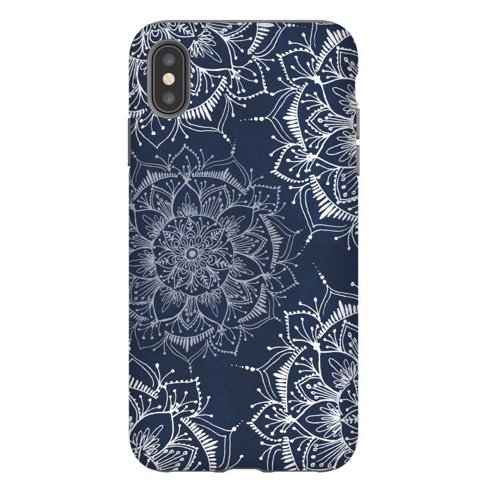 iPhone Xs Max StrongFit Floral Blue by Rose Halsey