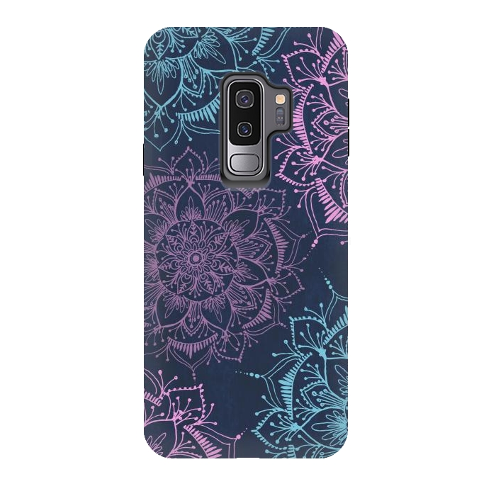 Galaxy S9 plus StrongFit bliss mandala pattern by Rose Halsey
