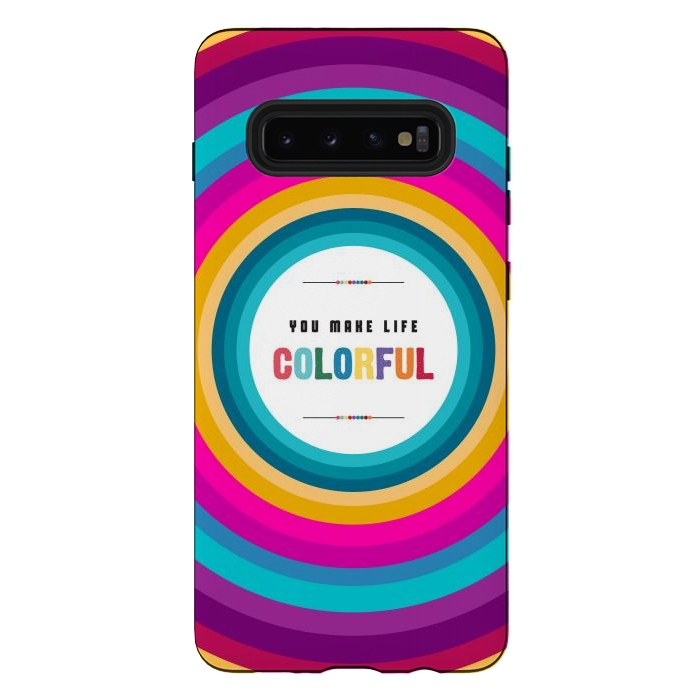 Galaxy S10 plus StrongFit life is colorful by TMSarts