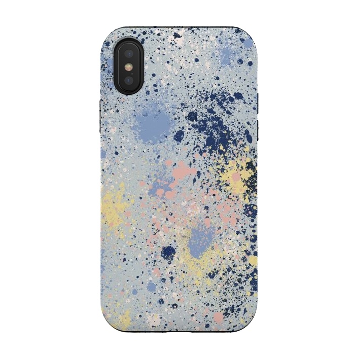 iPhone Xs / X StrongFit Ink Dust Blue by Ninola Design