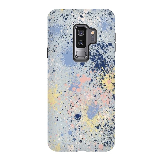 Galaxy S9 plus StrongFit Ink Dust Blue by Ninola Design