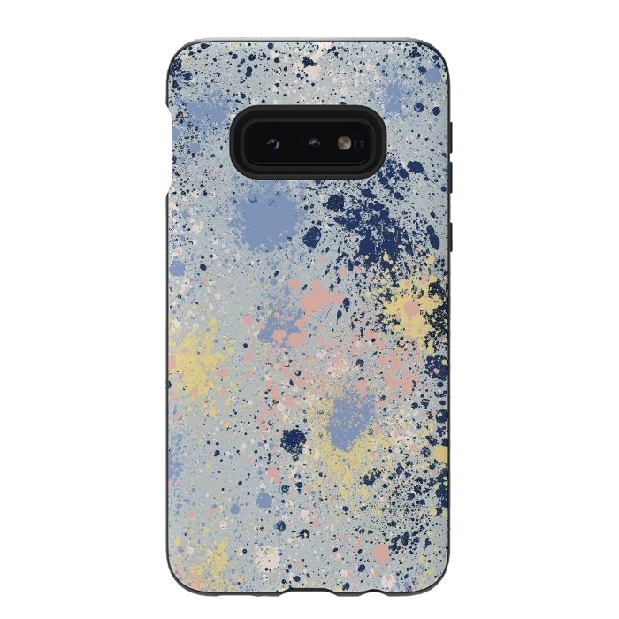 Galaxy S10e StrongFit Ink Dust Blue by Ninola Design
