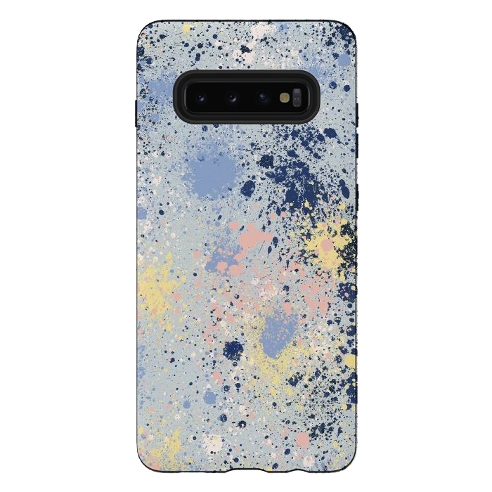 Galaxy S10 plus StrongFit Ink Dust Blue by Ninola Design
