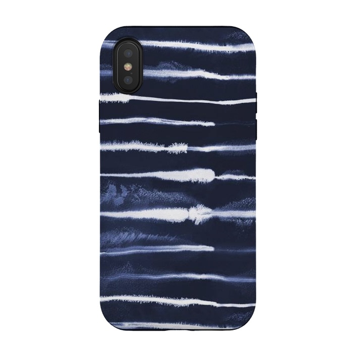 iPhone Xs / X StrongFit Electric Ink Navy by Ninola Design